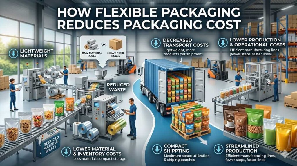Flexible Packaging Reduces Packaging Costs